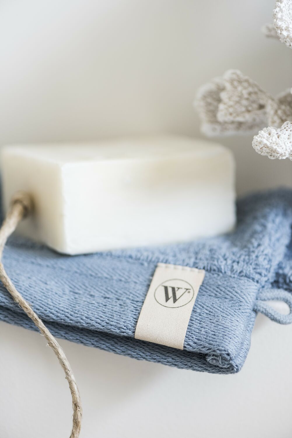 WALRA Washand Soft Cotton Blauw (set 2 stuks) - 16x21 cm